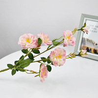 Bouquet de pivoines en soie fleurs artificielles fleurs bon marché pour la maison mariage fleurs décoratives Offre Spéciale Rose rose bijoux violet