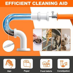 Spirale de nettoyage de canalisations écologique de 10 m pour éviers de cuisine et de salle de bain, emballage pour vente par correspondance - Product Image 2