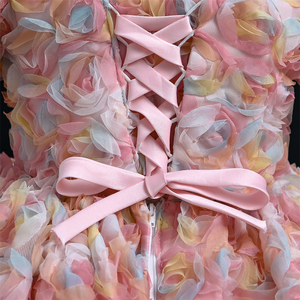 Vestidos <span class=keywords><strong>de</strong></span> Princesa Yoliyolei OM061 para Niñas, Mangas Abullonadas, Collar <span class=keywords><strong>de</strong></span> Perlas, Flores 3D, <span class=keywords><strong>Ropa</strong></span> Infantil <span class=keywords><strong>de</strong></span> Alta Gama - Product Image 6