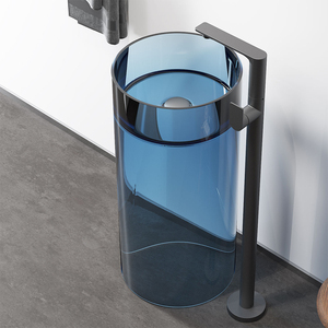 <span class=keywords><strong>Lavabo</strong></span> <span class=keywords><strong>da</strong></span> Terra Moderno di Alta Qualità in Resina Trasparente per Appartamenti - Product Image 1