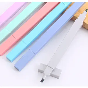 도매 양면 형광펜 컬러 형광 마커 펜 문구 형광펜 세트 6 파스텔 색상 상자 당 240 세트