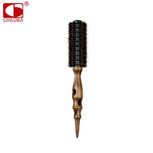 Cepillo Redondo Profesional de Venta Caliente, Duradero, con Mango de Madera Ligero, Cerdas de Jabalí, Resistente al Calor, con Púas de Poliamida - Product Image 4