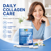 Fournisseur direct d'usine, capsules de collagène complexe sans OGM, sans gluten, pour soulager les douleurs articulaires et améliorer la densité osseuse