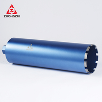 Broca de Diamante para Perforación en Húmedo ZHONGZHI Laser Weld Arix, 450 mm de Longitud, para Perforación Reforzada