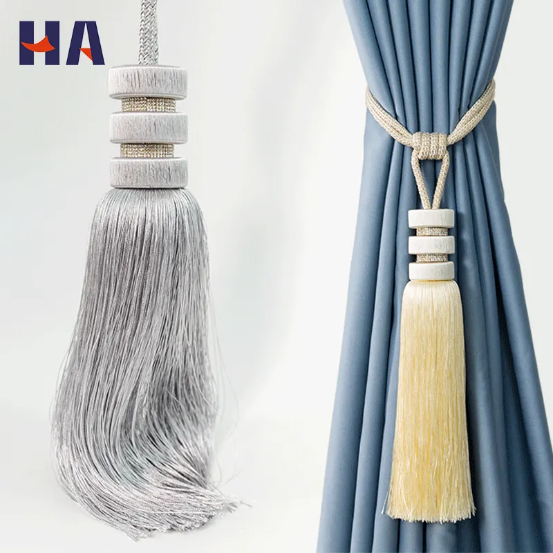 2022 Hot Sale Luxury Weave Curtain Holdback Tieback Tassels Tiebacks Curtain Accessories Tie Backs Rope For Home Decorative