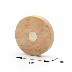 Imán Redondo de Bambú Personalizado para Refrigerador, Imanes de Madera en Blanco para Grabado Láser, para Sujetar Papel - Product Image 3