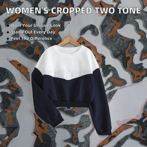Sweat-shirt personnalisé de haute qualité pour femme, bicolore, décontracté, non tissé, anti-plis et anti-boulochage, vente en gros OEM - Product Image 2