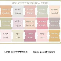 Onglets d'indexation de Bible en acrylique personnalisés, imprimés en couleur, avec impression UV, imperméables, très résistants, faciles à coller, autocollants durables