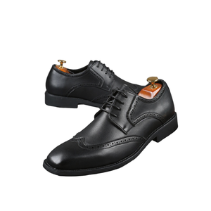 Chaussures de bureau pour hommes à lacets, bout fermé, en cuir PU, coupe ajustée, toutes saisons, haute qualité, modèle 2026, vente chaude - Product Image 1