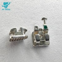 Brackets et appareils orthodontiques métalliques avec 345 crochets, manuels, argentés, fente de 0,018''