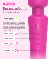 Masseur vibrant à 20 fréquences et 8 intensités, avec charge USB Type-C, autonomie de 4 heures, en silicone souple, étanche IPX7, pour stimulation clitoridienne