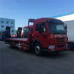 LHD two driven by one hook flatbed towing wrecker truck