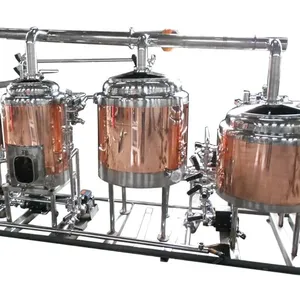 200L red copper beer brewing equipment for sale