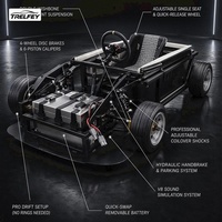 Sewa Go Kart Listrik Drift Komersial 2500W, Revenue Bisnis Tinggi, Perawatan Rendah, Tahan Lama, untuk Taman Hiburan, Pabrik, Dijual