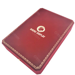 European Style <b>Jewelry</b> Box Octagonal Ring Necklace Packaging Red Proposal B - Product Image 1