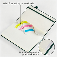 Cuaderno A5 de Tapa Dura de Cuero PU con Forro, Banda Elástica, Portaplumas, Bolsillo Interior, 80 Páginas, 100 g/m², Regalo de Oficina, Personalizable