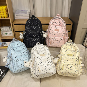 Girl L Capacity High Junior Primary <b>School</b> Students New Model <b>Backpack</b> Both Shoulders Lightweight <b>School</b> Bag - Product Image 4