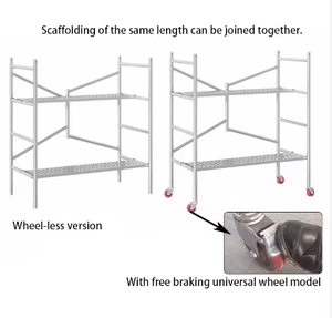<span class=keywords><strong>Échafaudage</strong></span> mobile pliable d'extérieur en acier Q235 haute résistance, résistant à la corrosion, échelles et <span class=keywords><strong>échafaudage</strong></span>s légers - Product Image 5