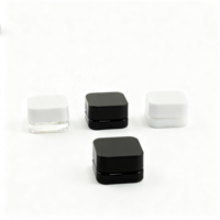 Pot en verre pour crème contour des yeux, conteneur concentré, verre UV, 3g 5g 7g 9g, blanc noir, emballage alimentaire personnalisé