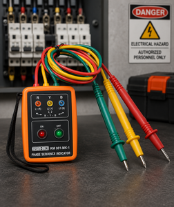 เครื่องวัดลำดับเฟสอุตสาหกรรมคุณภาพสูง Kusam-Meco KM-981-MK-1 60-600V - Product Image 3
