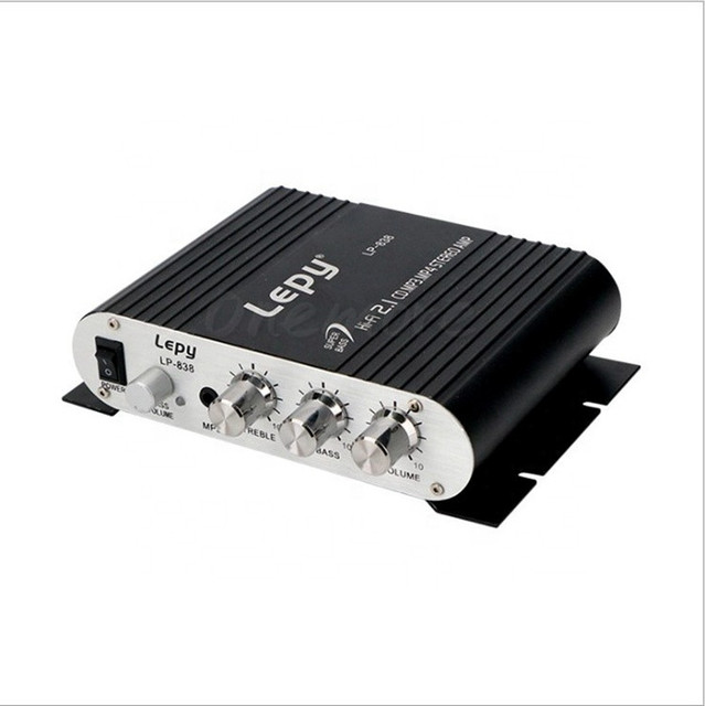 LP-838 Hi-Fi 2.1 CD/MP3/MP4 Stereo Amplifier 15Wx2+20Wx1 12V for Arcade Game Machine