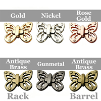 Fermoir papillon rotatif 58*45mm, accessoires de luxe en métal pour la fabrication de sacs, quincaillerie pour sacs à main DIY