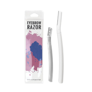 Juego de recortadores de cejas de 2 piezas con cuchillas de acero inoxidable. Recortador de cejas al por mayor, maquinilla de afeitar para microdepilación de cejas, cejas - Product Image 2