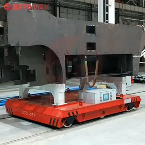 ISO sertifikalı trafo sanayi transferi 60t galvanizli çelik elektrikli raylı kablo makarası taşıma arabası