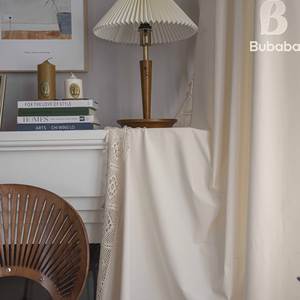 Tenda Divisoria <span class=keywords><strong>per</strong></span> Finestre in Stile Americano, Tessuto Fatto <span class=keywords><strong>a</strong></span> Mano con Motivi Floreali, Poliestere Semi-Oscurante Personalizzabile - Product Image 2