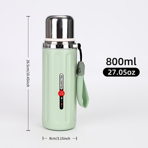 Botella Térmica de 800 ml, Material SUS 316, Portátil con Correa de Transporte, para Deportes al Aire Libre, Taza <span class=keywords><strong>Romana</strong></span> para Té - Product Image 4