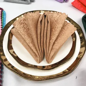 Servilleta de mesa de Damasco para Banquete de boda para restaurante