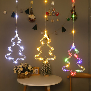 Damai Ramadan Eid Christmas Decorative <b>Lights</b> with Snowman <b>Tree</b> Bells Stars Moon Home Bedroom Romantic - Product Image 5