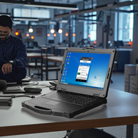 Penjualan Terbaik 2025 "Intel Core I7 prosesor nirkabel 16G + 15.6G BT WIFI 4G 5G Notebook Laptop keras industri 256