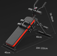 Banc d'exercices abdominaux Machine d'entraînement complet du corps avec écran LCD Banc d'exercices pliable pour les abdominaux pour le sport et les loisirs