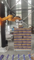Robot de palettisation de type colonne industrielle, machine de palettisation automatique de boîtes en carton avec pince de préhension pour ligne d'emballage