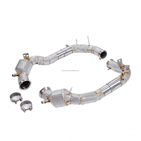 Tuyau d'échappement avant (Downpipe) pour Mercedes AMG GT63 Pro 4MATIC+ Coupé 2025 M177 4.0T en acier inoxydable 304 avec bouclier thermique – Performance optimisée