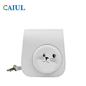 Sac à appareil photo de dessin animé pour <span class=keywords><strong>instax</strong></span> <span class=keywords><strong>Mini</strong></span> 11/9/<span class=keywords><strong>8</strong></span>/12, sac universel en cuir Pu pour caméra vidéo, housse de protection à la mode et Durable - Product Image 4