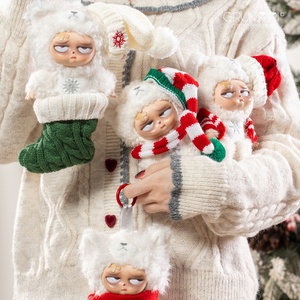 Christmas Limited Edition Sleepless Grumpipi PVC Doll in Secret Blind Box Original <strong>labubu</strong> <strong>Popmart</strong> - Product Image 2