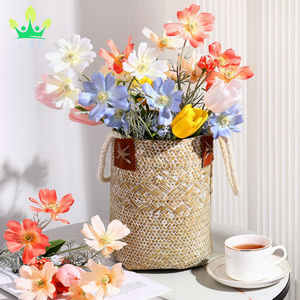 Tulipes <span class=keywords><strong>artificielles</strong></span> Cosmos en soie, 8 pièces, <span class=keywords><strong>fleurs</strong></span> sauvages, longue tige, <span class=keywords><strong>bouquet</strong></span> de printemps coloré pour la décoration de table de jardin de mariage floral - Product Image 6