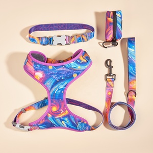 Harnais pour chien MIDEPET à motif personnalisé/logo bas quantité minimale de commande vente en gros laisse de collier de chien rembourré réglable sans traction - Product Image 3