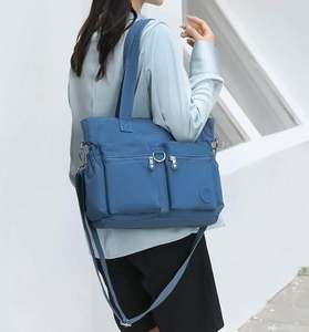 Échantillon gratuit, sacs fourre-tout pour femmes personnalisés BSCI, grand sac fourre-tout en toile, sac fourre-tout à bandoulière - Product Image 3