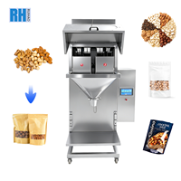 Machine d'emballage à pesage linéaire à double trémie haute précision pour fruits secs, raisins, graines, céréales 10g-500g