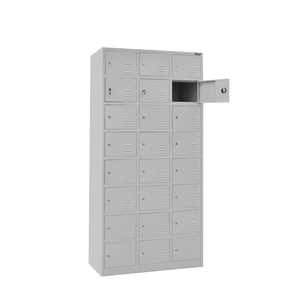 Armoire de chambre à coucher en acier laminé à froid, casier sécurisé à 15 portes avec serrure à clé, casier pour personnel - Product Image 5