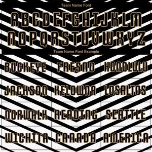 Ensemble uniforme et short de football noir et blanc à chevrons, kits de performance avec numéros et noms pour l'entraînement d'équipe et les matchs de ligue - Product Image 6
