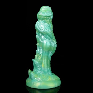 Factory Supply Popular Mixed Color Silicone Soft Fantasy Animal <b>Dildo</b> Female Masturbation Sex Toys for Woman - Product Image 1