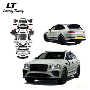Kit carrosserie pour Bentley Bentayga 2016-2020, style restylé <span class=keywords><strong>2022</strong></span> avec diffuseur de lumière DRL, lèvre de pare-chocs, calandre, haute qualité - Product Image 1