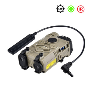 Luz Láser de Caza DBAL A2 con Punto Rojo y Verde para Riel de 20mm, Color Negro Bronceado, Encendedor IR, Equipo de Puntería Láser de Función Completa - Product Image 1