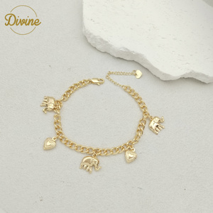 Vente chaude prix de gros chaîne populaire bracelet animal Oro laminado de 14K Bijoux de mode Pulsera de la <span class=keywords><strong>serie</strong></span> animal - Product Image 4