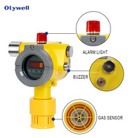 Detector de Fugas de Gas Fijo Otywell GTTCB3 con Protección IP65 a Prueba de Agua y Polvo, Alarma Integrada de Sonido y Luz y Sensor Modular