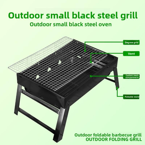 Griglia BBQ Portatile a Carbone <span class=keywords><strong>per</strong></span> Campeggio, in Acciaio al Carbonio, Pieghevole, Kit Utensili <span class=keywords><strong>per</strong></span> Picnic e Cucina all'Aperto in Spiaggia - Product Image 5